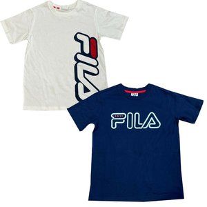 Fila Boy's 2 Pack T-Shirt, Navy/White NWT
